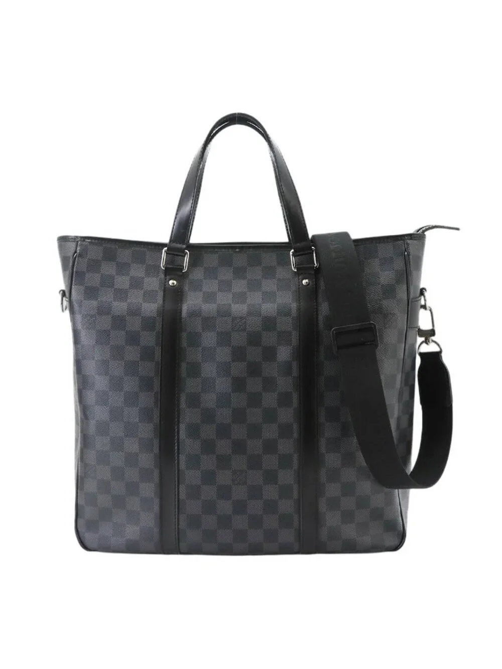 Louis Vuitton Damier Graphite Tadao 2-Way Tote Shoulder Bag Black Gray
